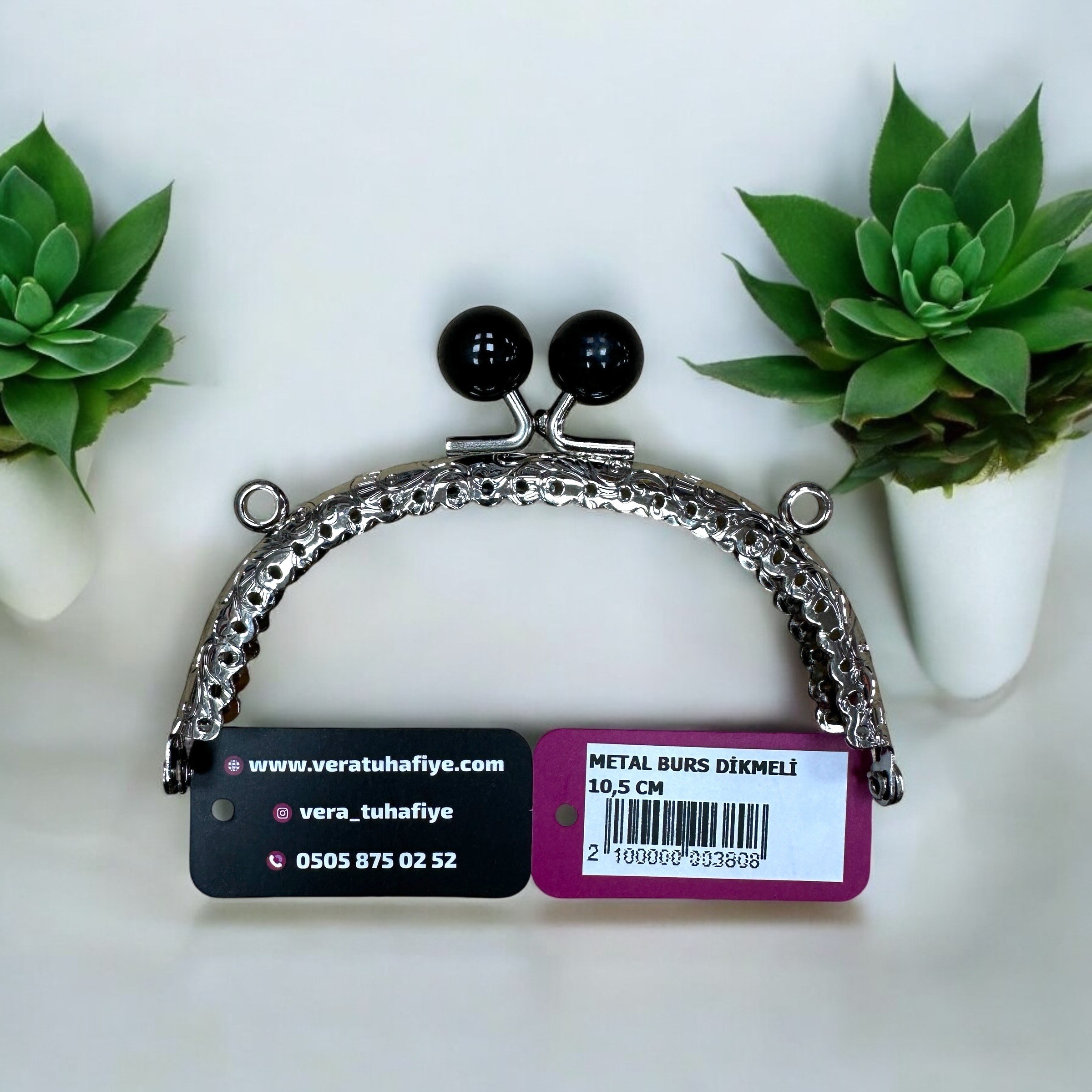 10.5 CM DİKMELİ BURS BONCUKLU